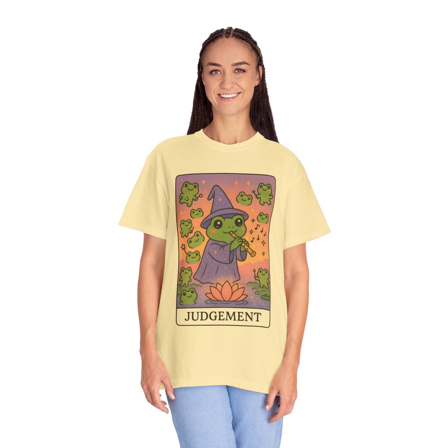 Cute Tarotoads "Judgement" Unisex T-Shirt | Great for Halloween, Warm And Cozy, Great Gift Idea, Astrology Apparel, Unique Tarot Graphic T-Shirt, Good For Cold Weather