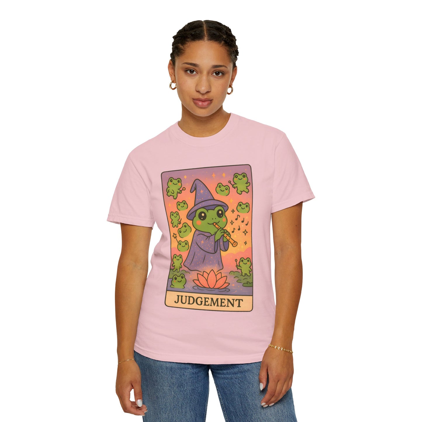 Cute Tarotoads "Judgement" Unisex T-Shirt | Great for Halloween, Warm And Cozy, Great Gift Idea, Astrology Apparel, Unique Tarot Graphic T-Shirt, Good For Cold Weather