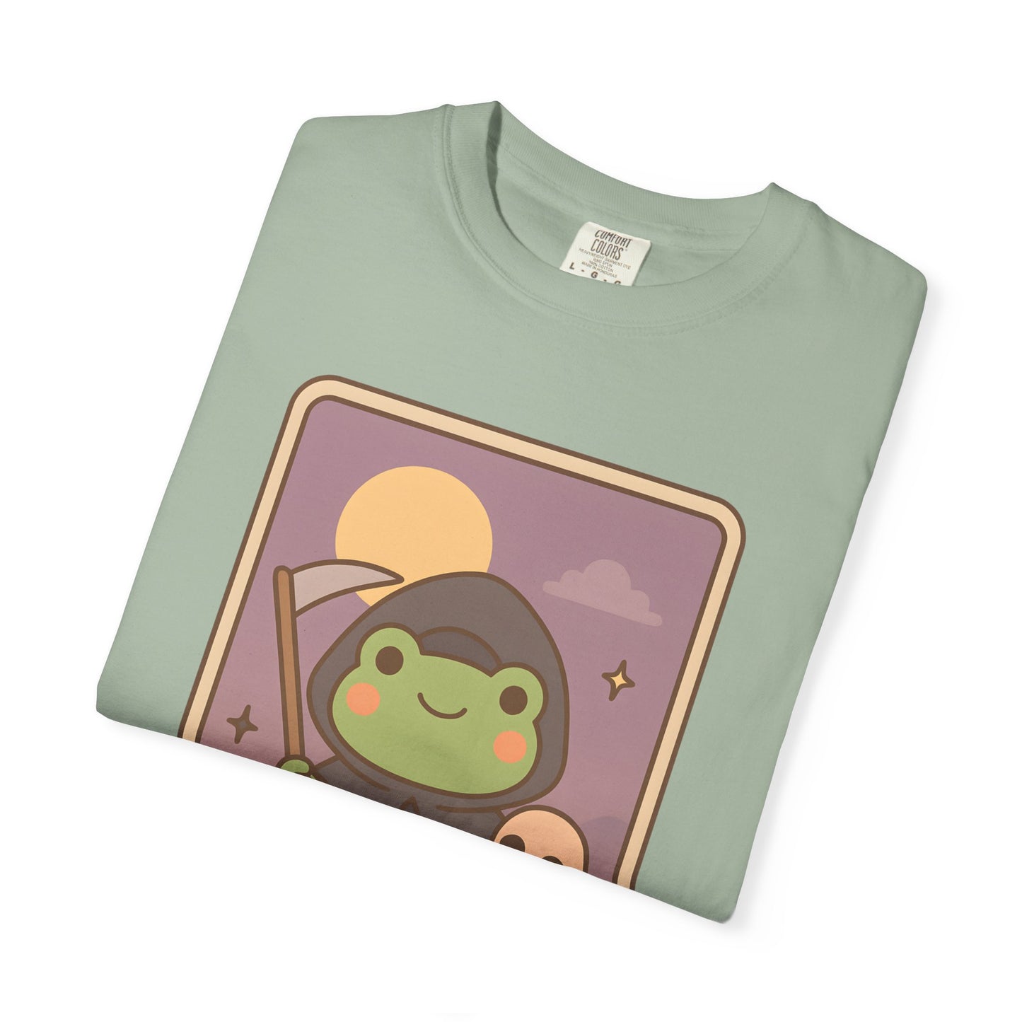 Unisex Garment-Dyed T-Shirt | Adorable Graphic T-shirt | Tarotoads! - “Death"