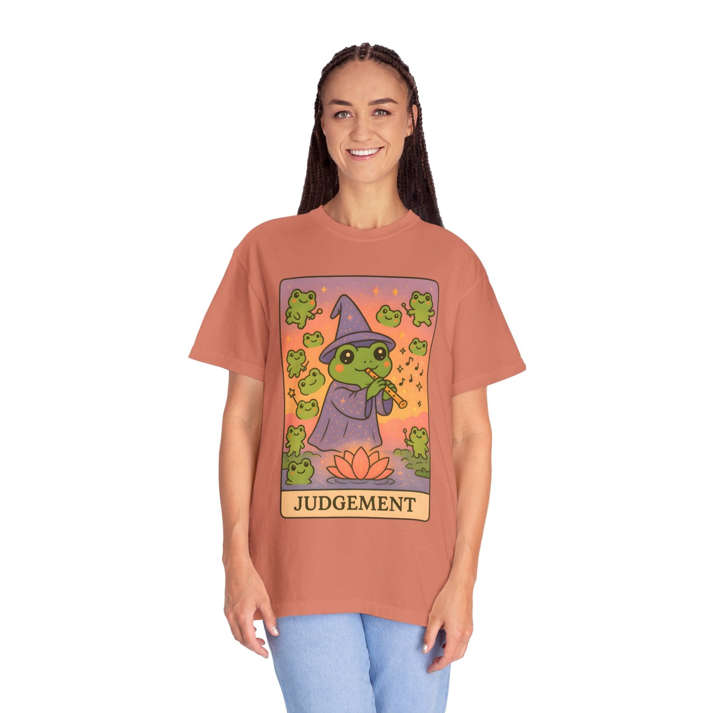 Cute Tarotoads "Judgement" Unisex T-Shirt | Great for Halloween, Warm And Cozy, Great Gift Idea, Astrology Apparel, Unique Tarot Graphic T-Shirt, Good For Cold Weather