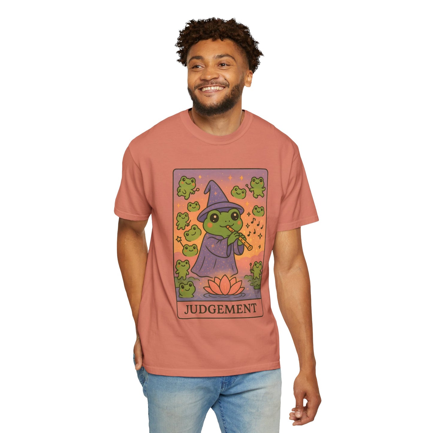 Cute Tarotoads "Judgement" Unisex T-Shirt | Great for Halloween, Warm And Cozy, Great Gift Idea, Astrology Apparel, Unique Tarot Graphic T-Shirt, Good For Cold Weather