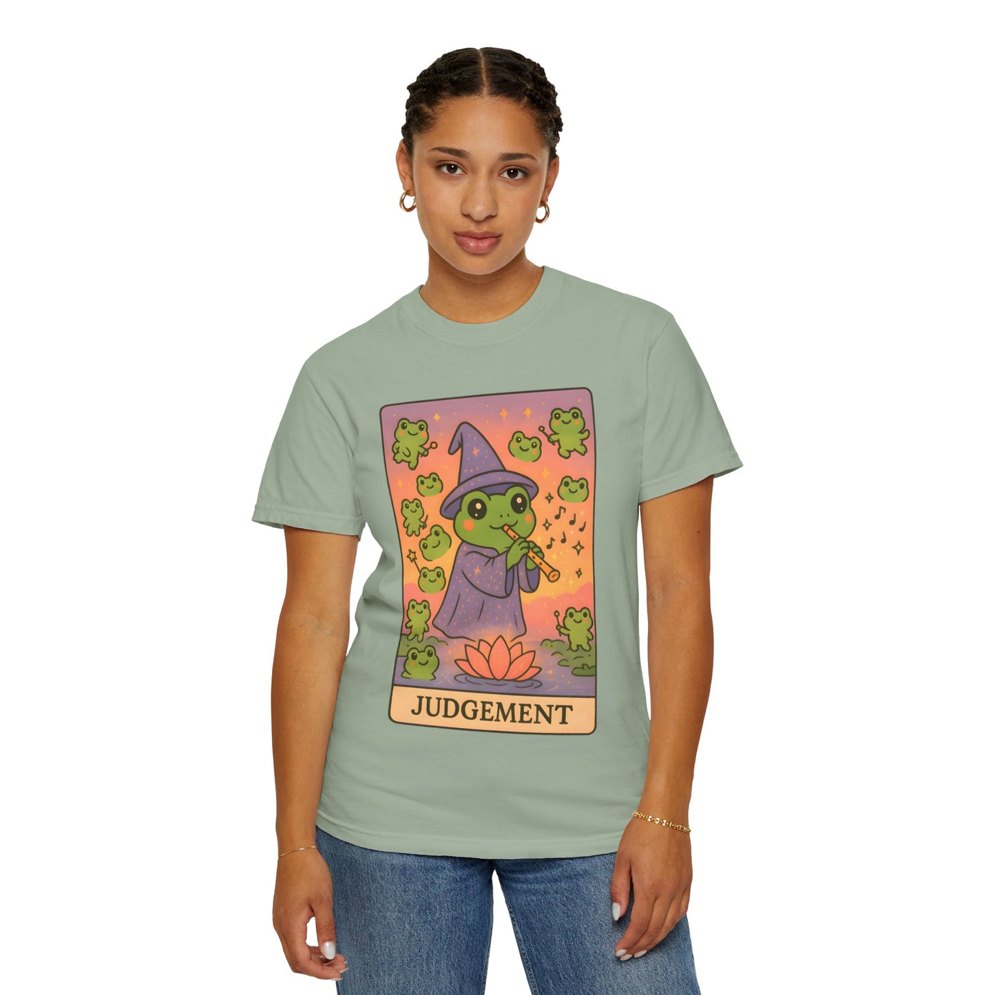 Cute Tarotoads "Judgement" Unisex T-Shirt | Great for Halloween, Warm And Cozy, Great Gift Idea, Astrology Apparel, Unique Tarot Graphic T-Shirt, Good For Cold Weather