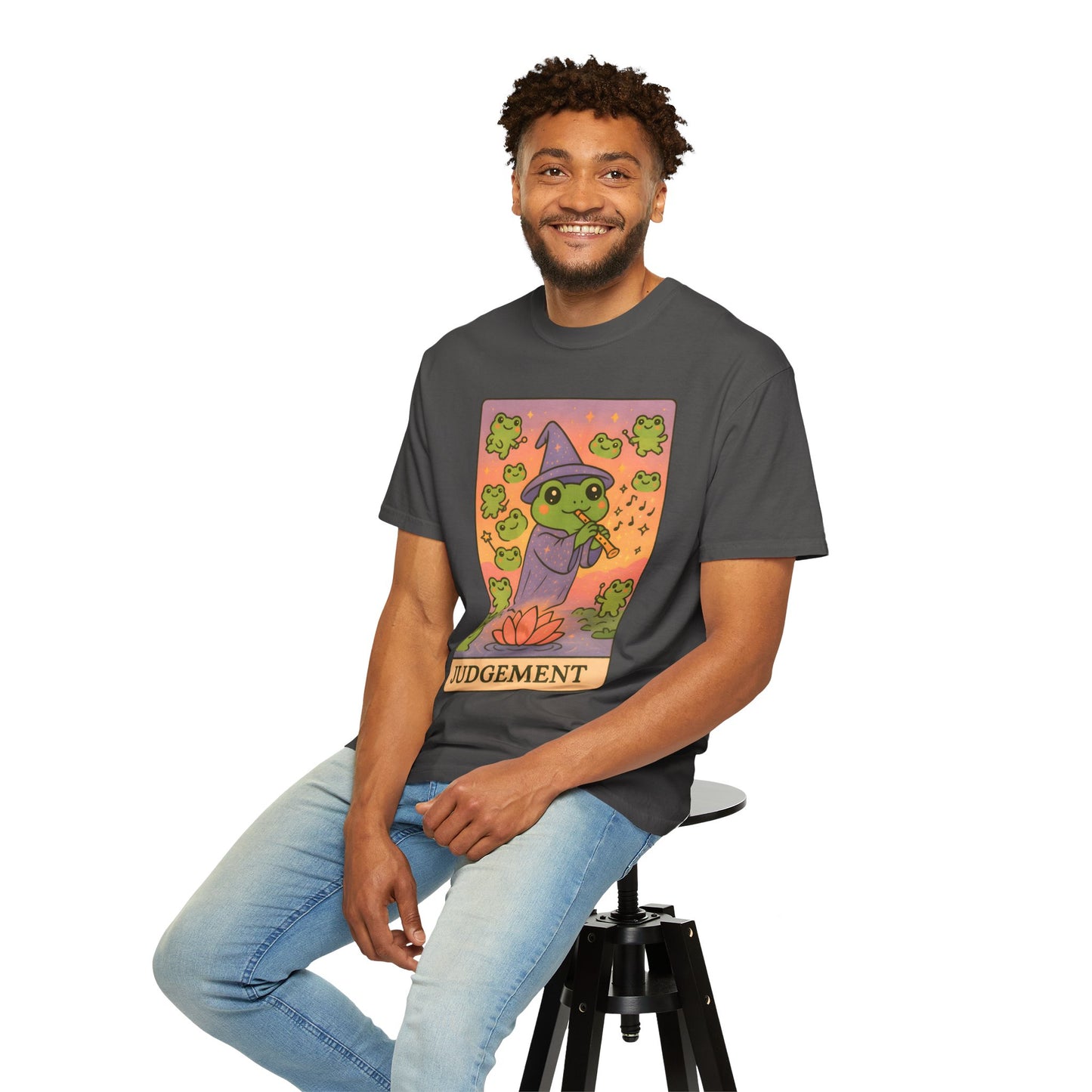 Cute Tarotoads "Judgement" Unisex T-Shirt | Great for Halloween, Warm And Cozy, Great Gift Idea, Astrology Apparel, Unique Tarot Graphic T-Shirt, Good For Cold Weather