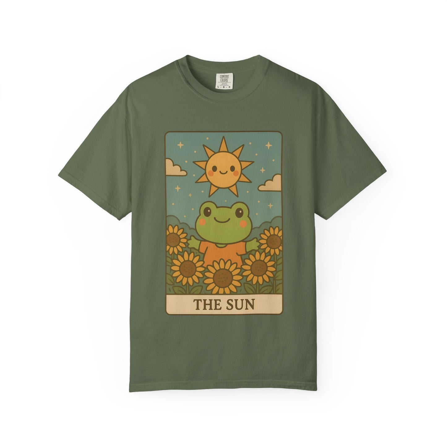 Cute Tarotoads "The Sun" Unisex T-Shirt | Great for Halloween, Warm And Cozy, Great Gift Idea, Astrology Apparel, Unique Tarot Graphic T-Shirt, Good For Cold Weather