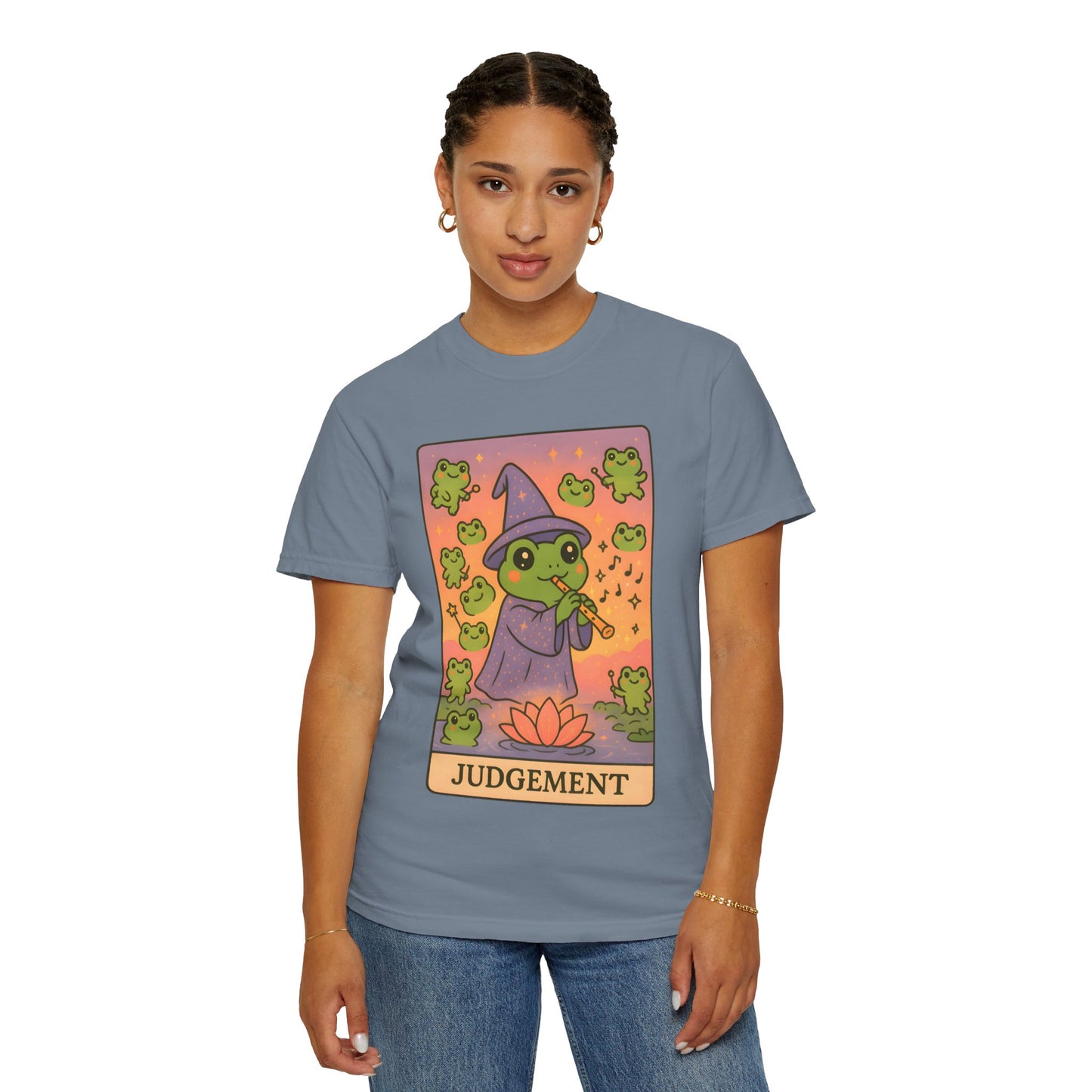Cute Tarotoads "Judgement" Unisex T-Shirt | Great for Halloween, Warm And Cozy, Great Gift Idea, Astrology Apparel, Unique Tarot Graphic T-Shirt, Good For Cold Weather