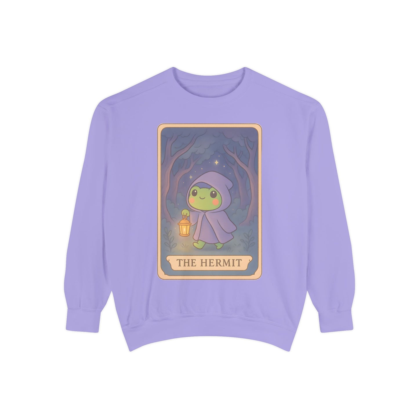 Cozy Tarotoads "The Hermit" Unisex Sweatshirt | Gift for Tarot Lovers, Astrology Apparel, Casual Everyday Wear