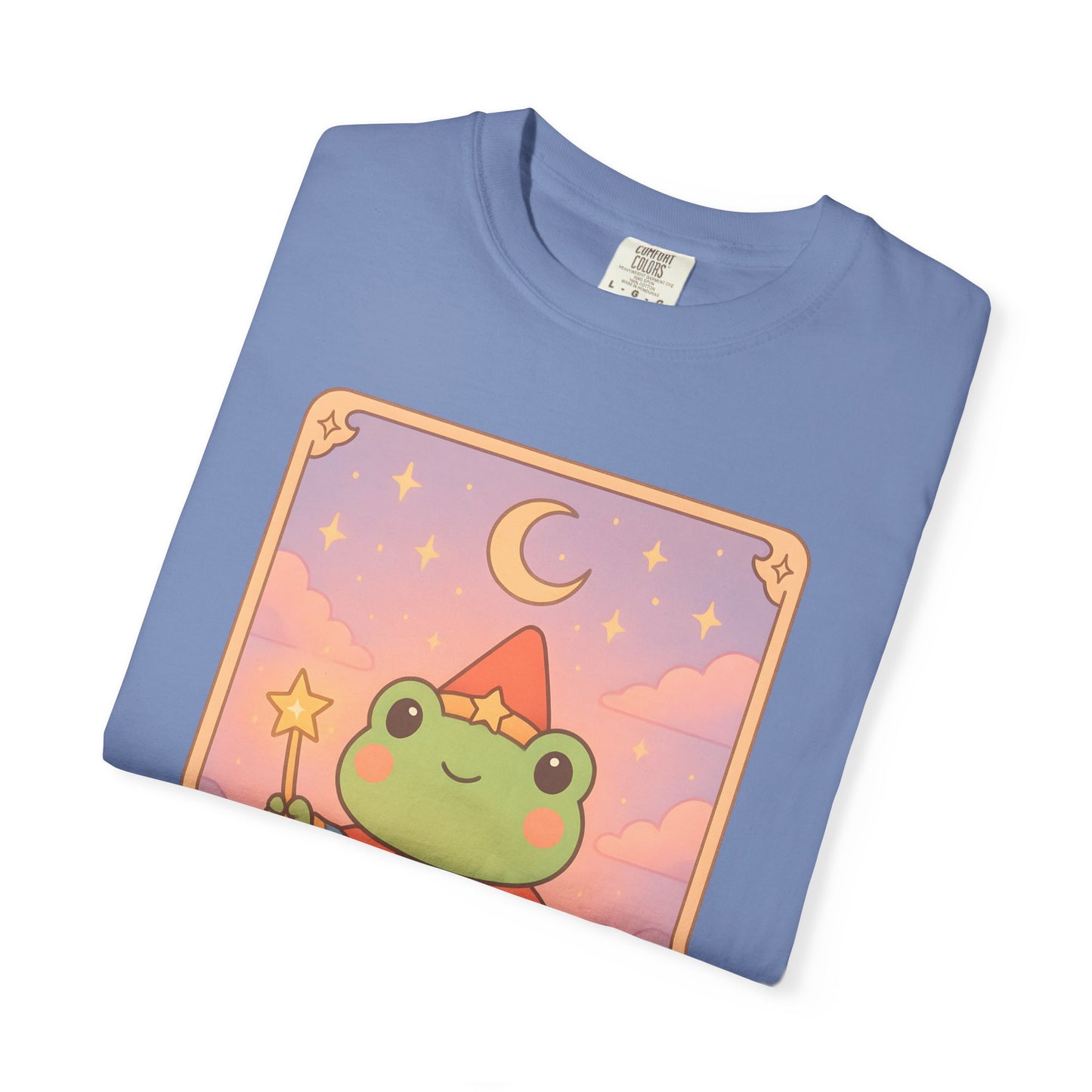 Unisex Garment-Dyed T-Shirt | Adorable Graphic T-shirt | Tarotoads! - “The Magician"