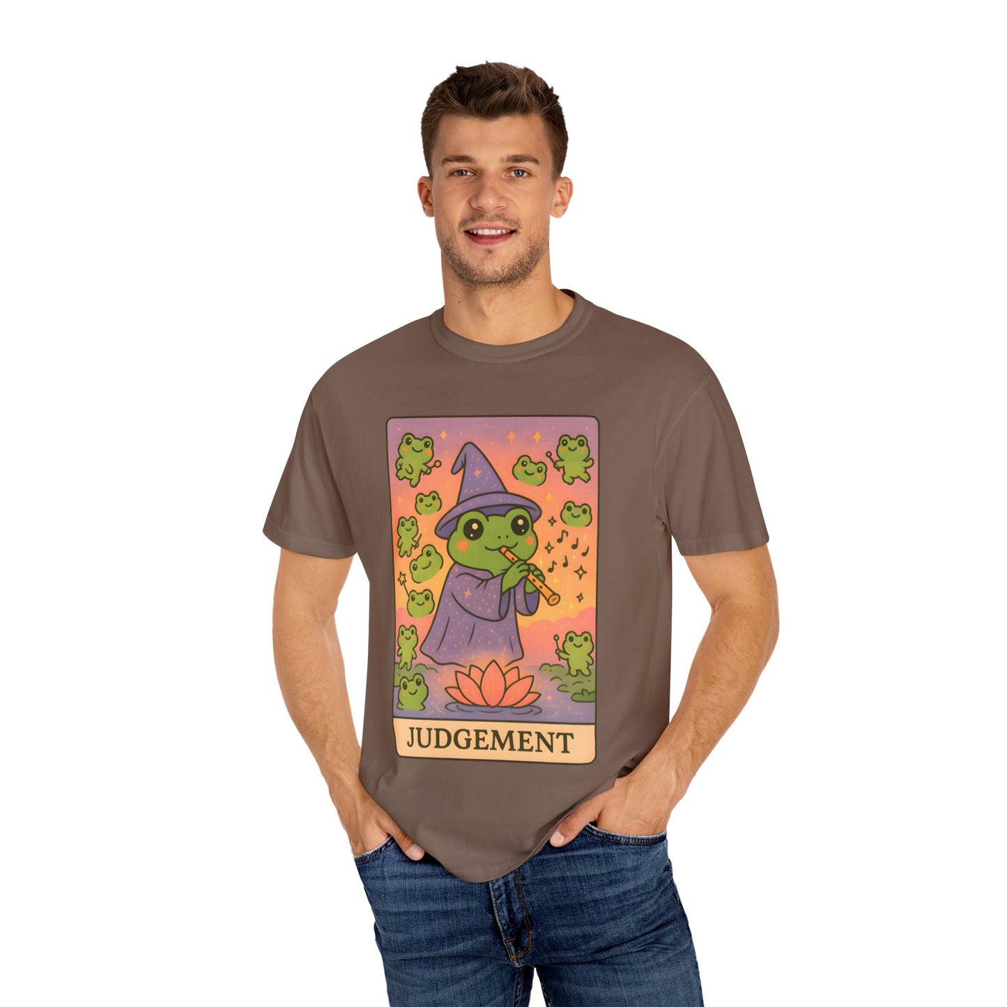 Cute Tarotoads "Judgement" Unisex T-Shirt | Great for Halloween, Warm And Cozy, Great Gift Idea, Astrology Apparel, Unique Tarot Graphic T-Shirt, Good For Cold Weather