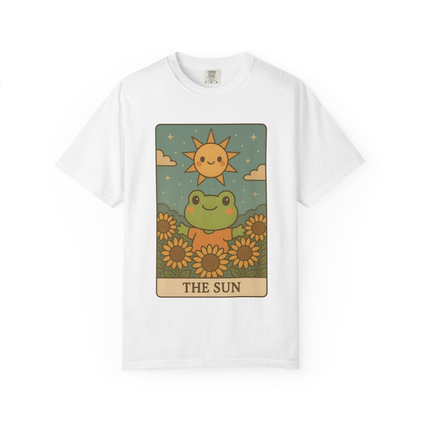 Cute Tarotoads "The Sun" Unisex T-Shirt | Great for Halloween, Warm And Cozy, Great Gift Idea, Astrology Apparel, Unique Tarot Graphic T-Shirt, Good For Cold Weather