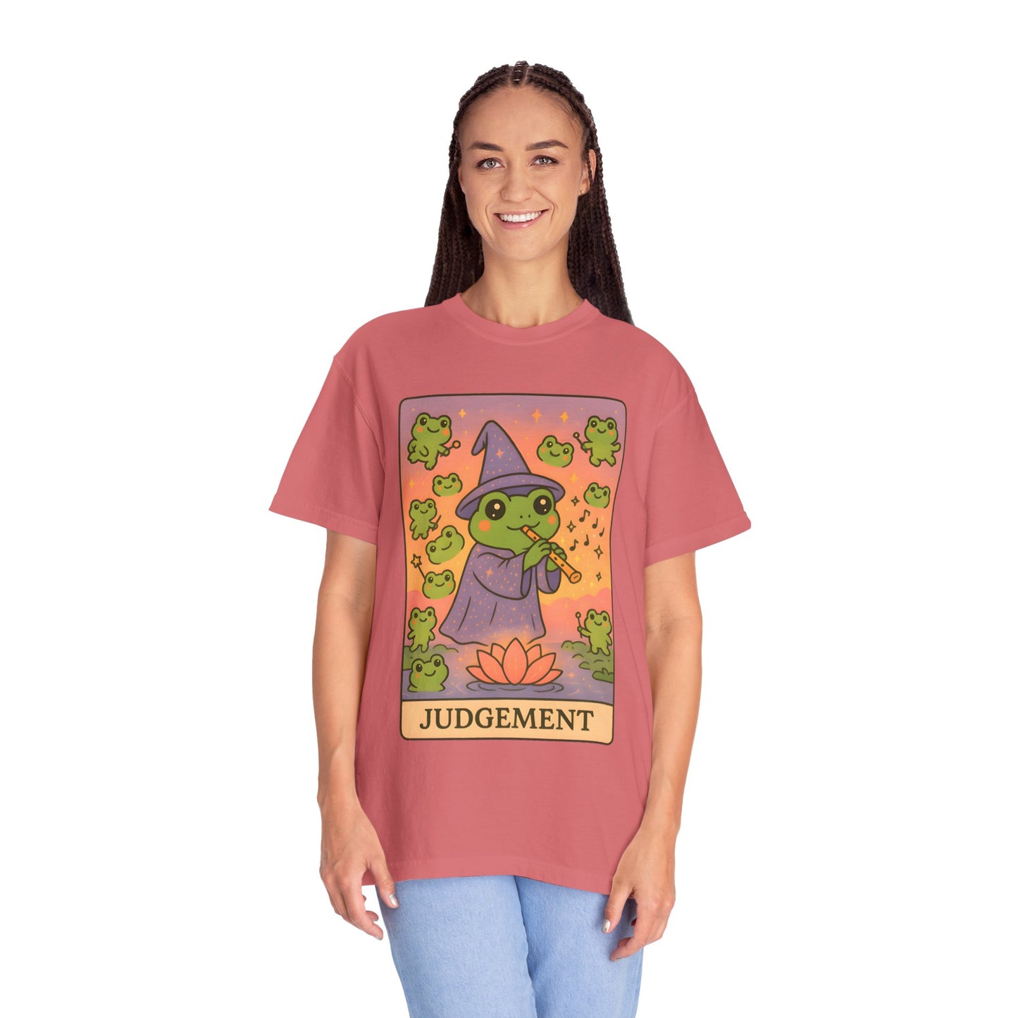Cute Tarotoads "Judgement" Unisex T-Shirt | Great for Halloween, Warm And Cozy, Great Gift Idea, Astrology Apparel, Unique Tarot Graphic T-Shirt, Good For Cold Weather