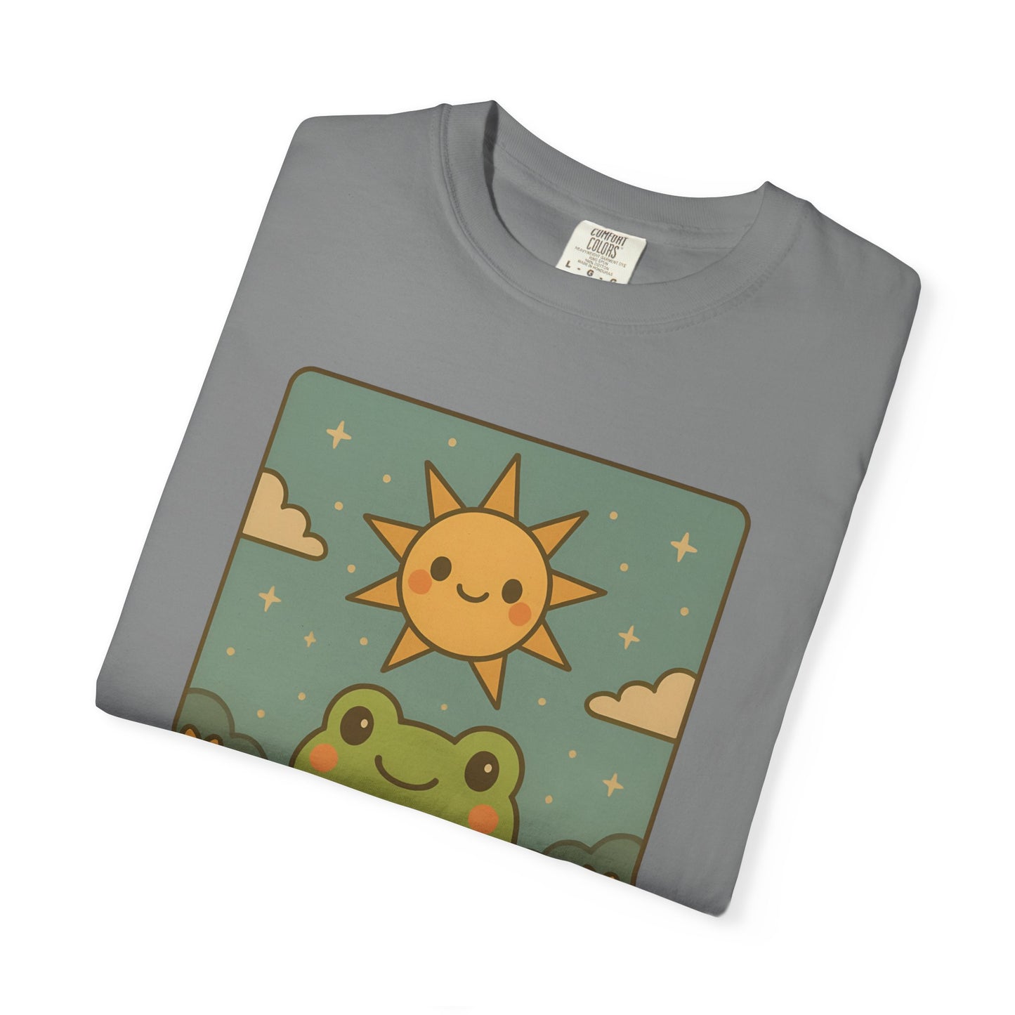 Cute Tarotoads "The Sun" Unisex T-Shirt | Great for Halloween, Warm And Cozy, Great Gift Idea, Astrology Apparel, Unique Tarot Graphic T-Shirt, Good For Cold Weather