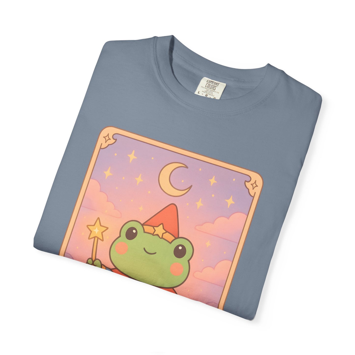 Unisex Garment-Dyed T-Shirt | Adorable Graphic T-shirt | Tarotoads! - “The Magician"