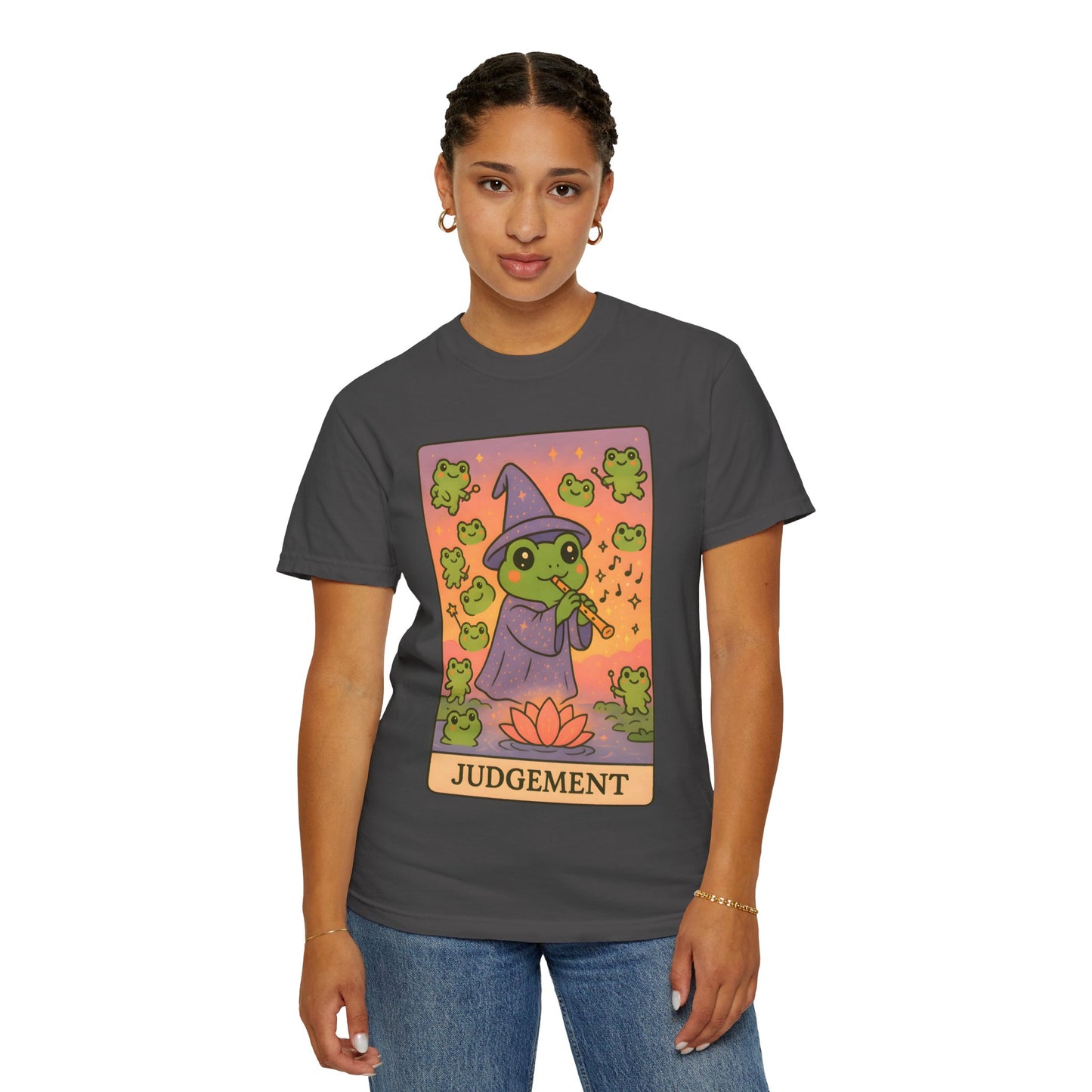 Cute Tarotoads "Judgement" Unisex T-Shirt | Great for Halloween, Warm And Cozy, Great Gift Idea, Astrology Apparel, Unique Tarot Graphic T-Shirt, Good For Cold Weather