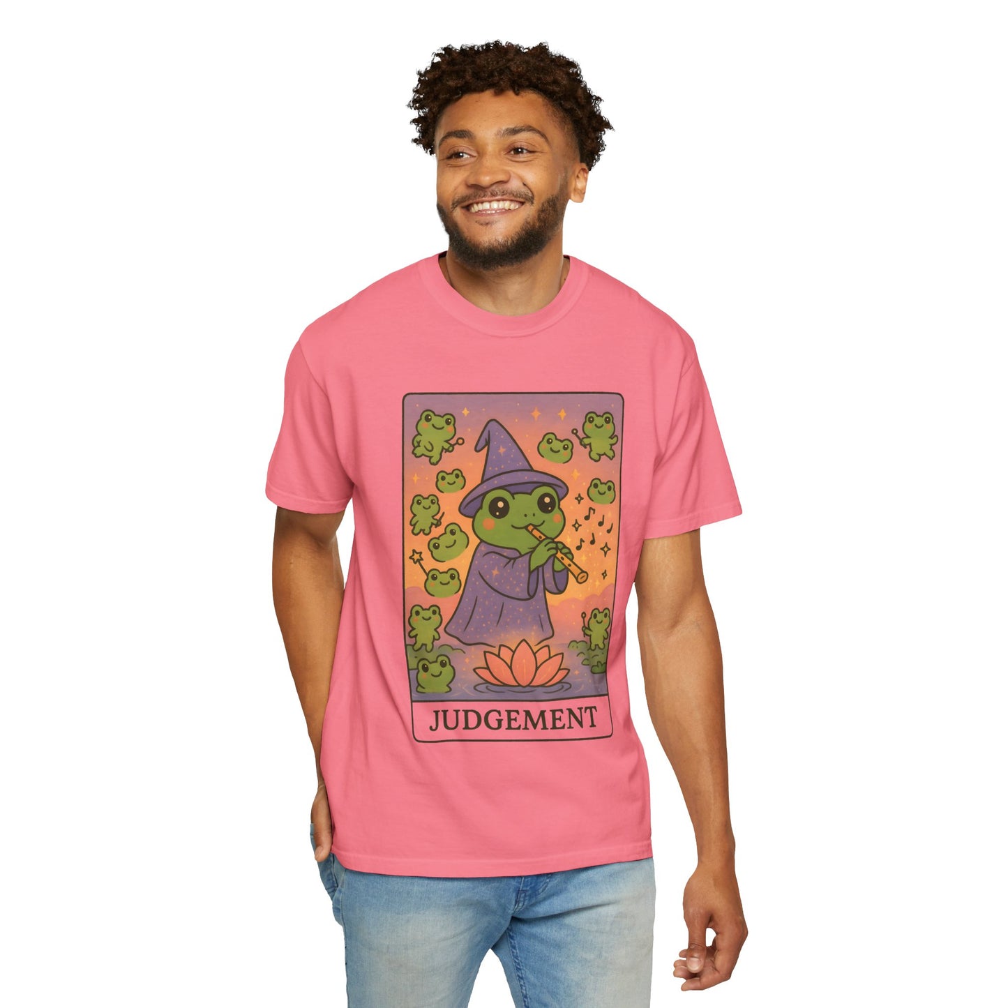 Cute Tarotoads "Judgement" Unisex T-Shirt | Great for Halloween, Warm And Cozy, Great Gift Idea, Astrology Apparel, Unique Tarot Graphic T-Shirt, Good For Cold Weather