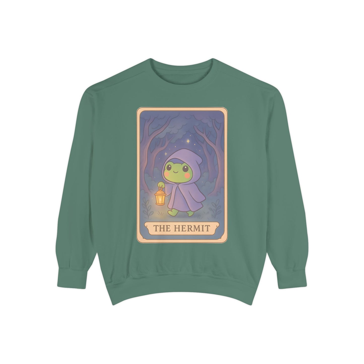 Cozy Tarotoads "The Hermit" Unisex Sweatshirt | Gift for Tarot Lovers, Astrology Apparel, Casual Everyday Wear