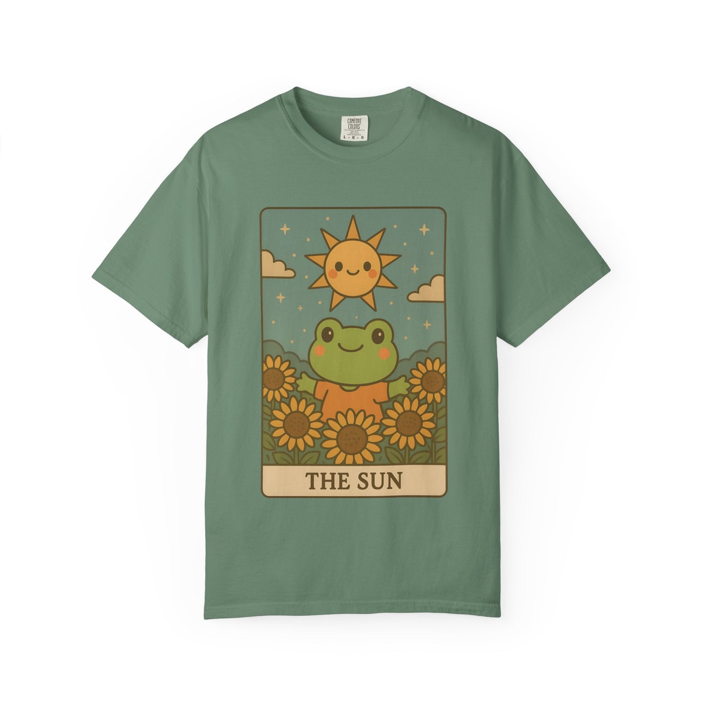 Cute Tarotoads "The Sun" Unisex T-Shirt | Great for Halloween, Warm And Cozy, Great Gift Idea, Astrology Apparel, Unique Tarot Graphic T-Shirt, Good For Cold Weather