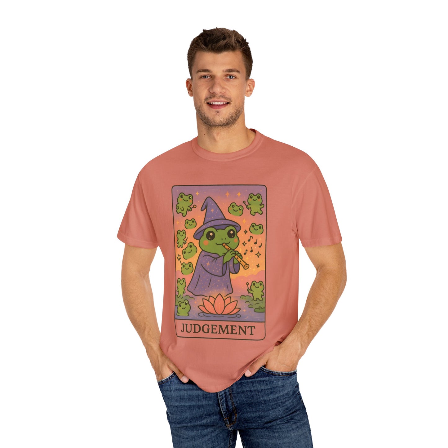 Cute Tarotoads "Judgement" Unisex T-Shirt | Great for Halloween, Warm And Cozy, Great Gift Idea, Astrology Apparel, Unique Tarot Graphic T-Shirt, Good For Cold Weather