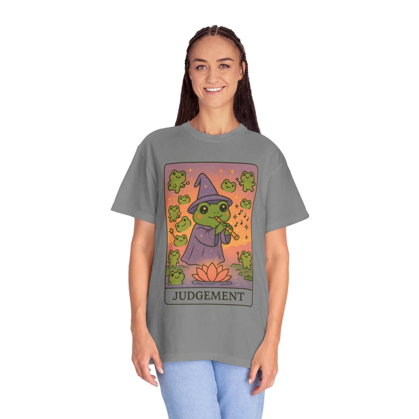 Cute Tarotoads "Judgement" Unisex T-Shirt | Great for Halloween, Warm And Cozy, Great Gift Idea, Astrology Apparel, Unique Tarot Graphic T-Shirt, Good For Cold Weather