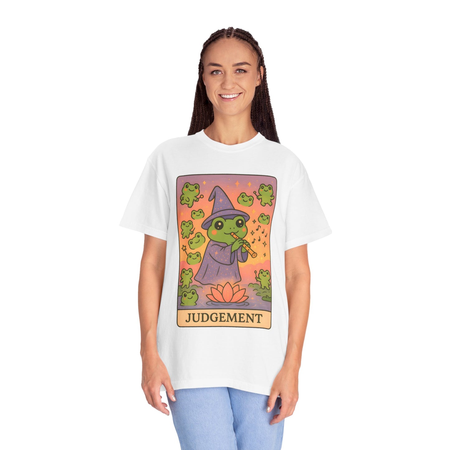 Cute Tarotoads "Judgement" Unisex T-Shirt | Great for Halloween, Warm And Cozy, Great Gift Idea, Astrology Apparel, Unique Tarot Graphic T-Shirt, Good For Cold Weather