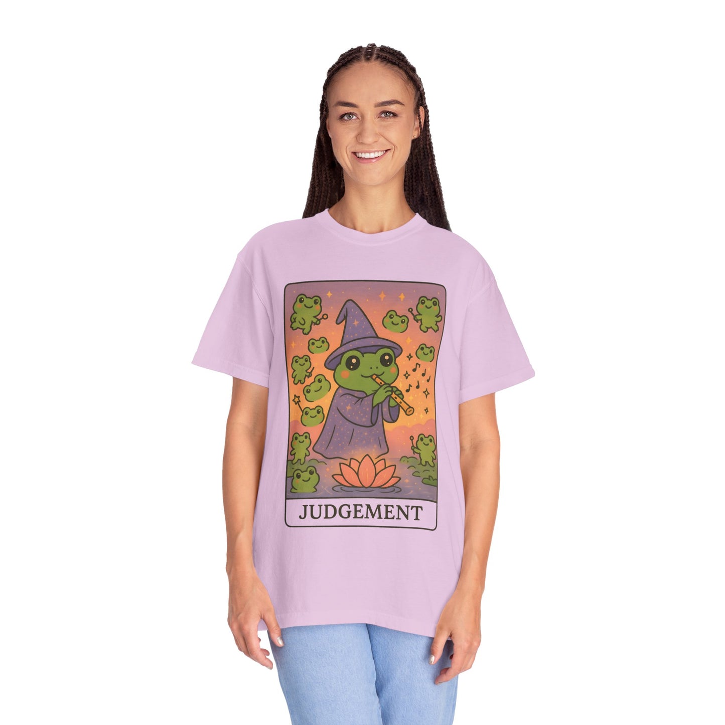 Cute Tarotoads "Judgement" Unisex T-Shirt | Great for Halloween, Warm And Cozy, Great Gift Idea, Astrology Apparel, Unique Tarot Graphic T-Shirt, Good For Cold Weather