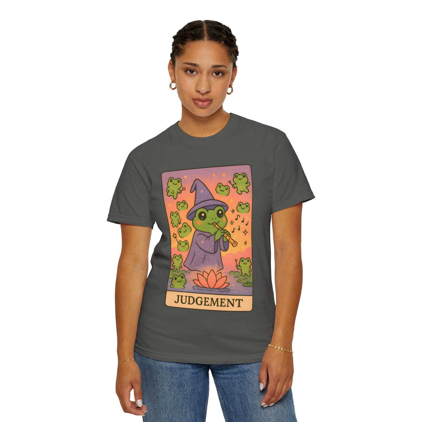 Cute Tarotoads "Judgement" Unisex T-Shirt | Great for Halloween, Warm And Cozy, Great Gift Idea, Astrology Apparel, Unique Tarot Graphic T-Shirt, Good For Cold Weather