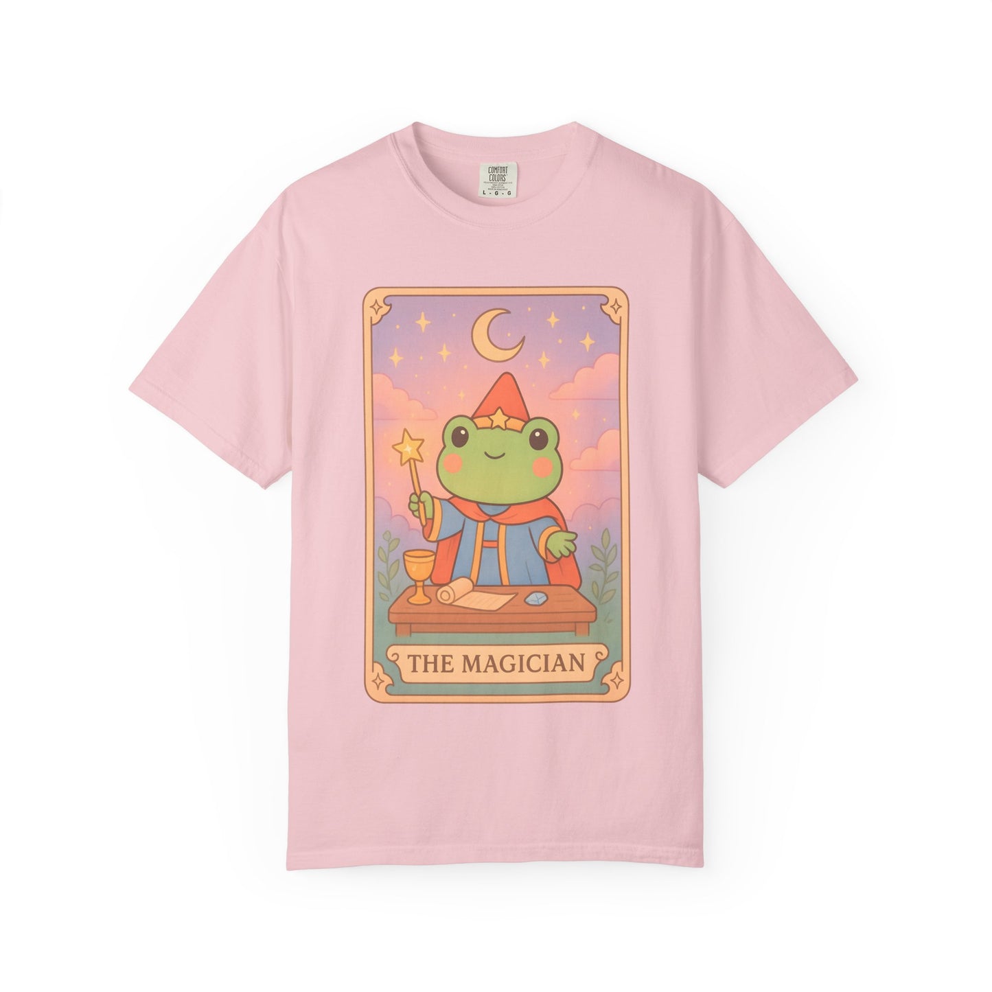 Unisex Garment-Dyed T-Shirt | Adorable Graphic T-shirt | Tarotoads! - “The Magician"