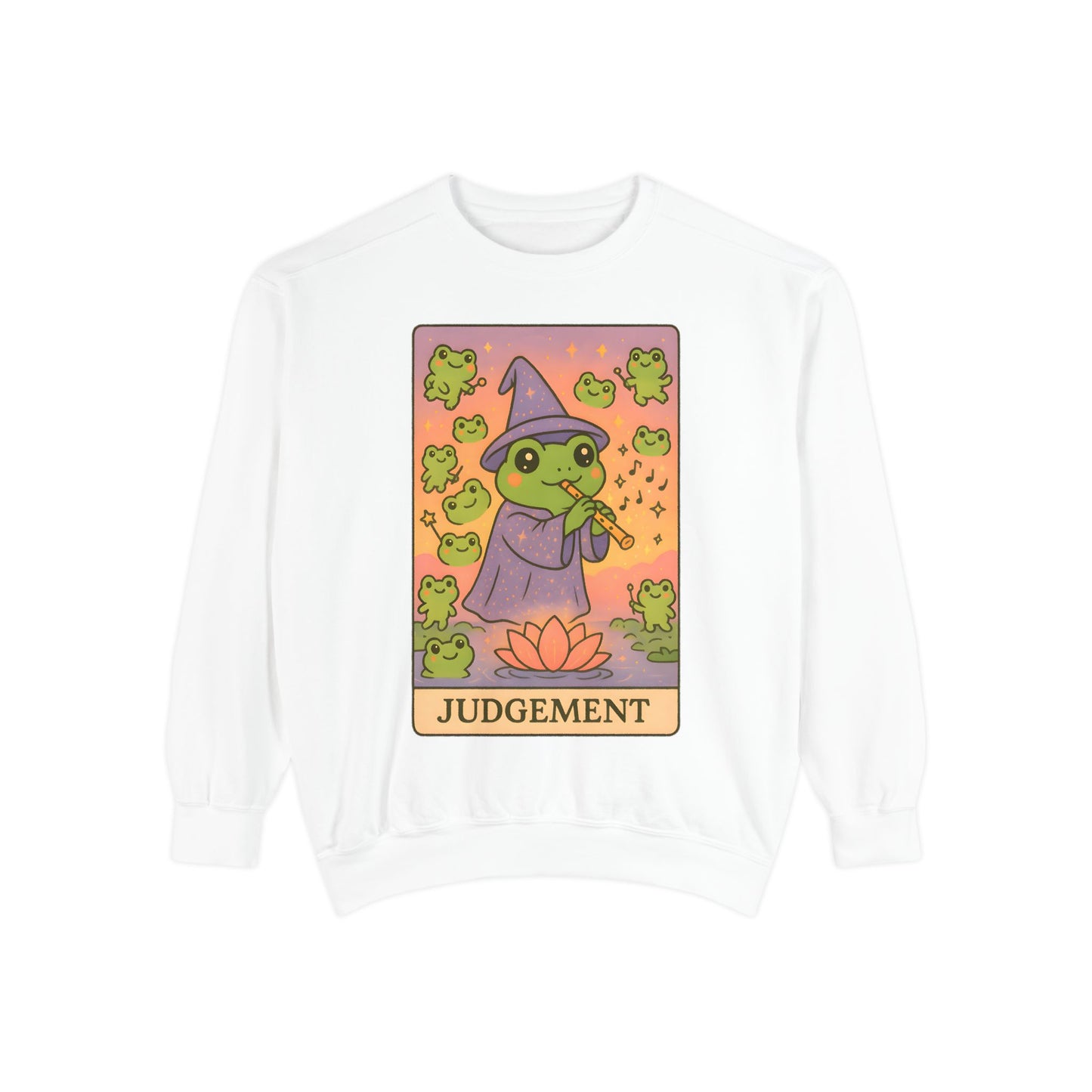 Cozy Tarotoads "Judgement" Unisex Sweatshirt | Astrology Apparel, Perfect for Casual Wear, Gift for Friends Family, Great For Frog and Tarot Lovers, Unisex Apparel