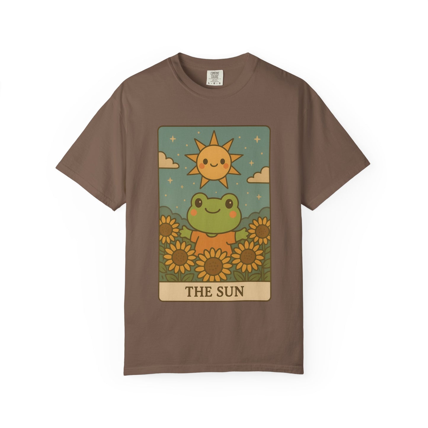Cute Tarotoads "The Sun" Unisex T-Shirt | Great for Halloween, Warm And Cozy, Great Gift Idea, Astrology Apparel, Unique Tarot Graphic T-Shirt, Good For Cold Weather