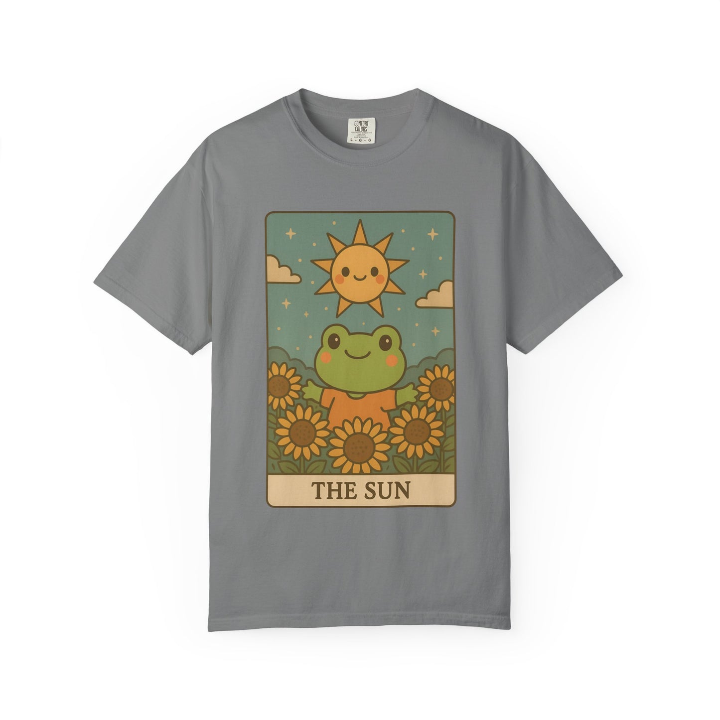 Cute Tarotoads "The Sun" Unisex T-Shirt | Great for Halloween, Warm And Cozy, Great Gift Idea, Astrology Apparel, Unique Tarot Graphic T-Shirt, Good For Cold Weather