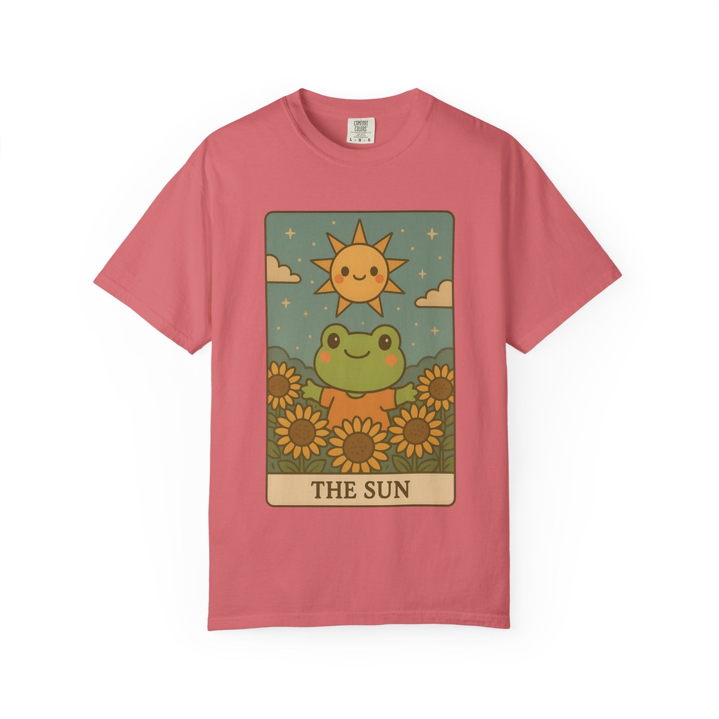 Cute Tarotoads "The Sun" Unisex T-Shirt | Great for Halloween, Warm And Cozy, Great Gift Idea, Astrology Apparel, Unique Tarot Graphic T-Shirt, Good For Cold Weather
