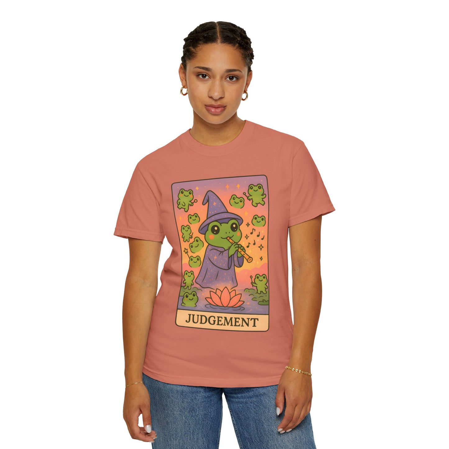 Cute Tarotoads "Judgement" Unisex T-Shirt | Great for Halloween, Warm And Cozy, Great Gift Idea, Astrology Apparel, Unique Tarot Graphic T-Shirt, Good For Cold Weather