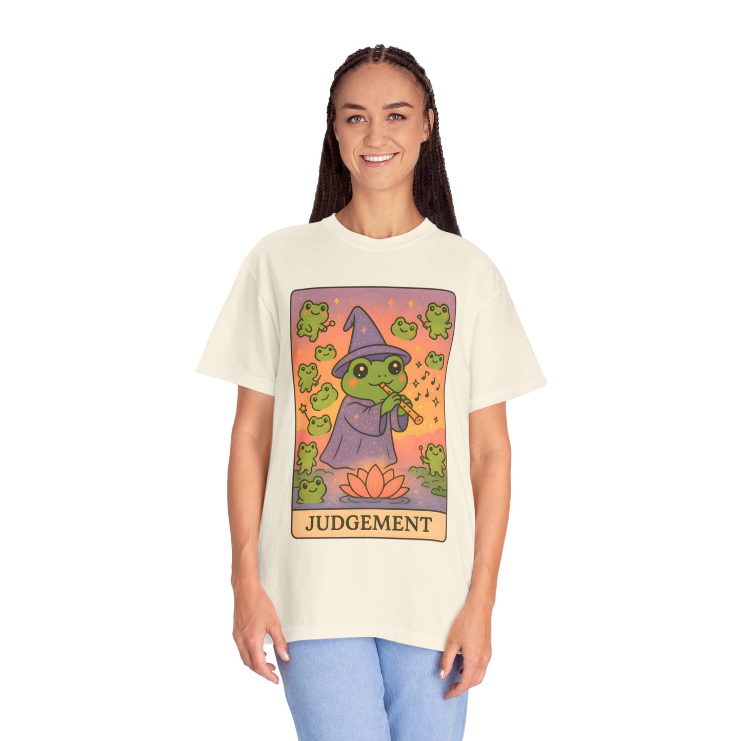 Cute Tarotoads "Judgement" Unisex T-Shirt | Great for Halloween, Warm And Cozy, Great Gift Idea, Astrology Apparel, Unique Tarot Graphic T-Shirt, Good For Cold Weather