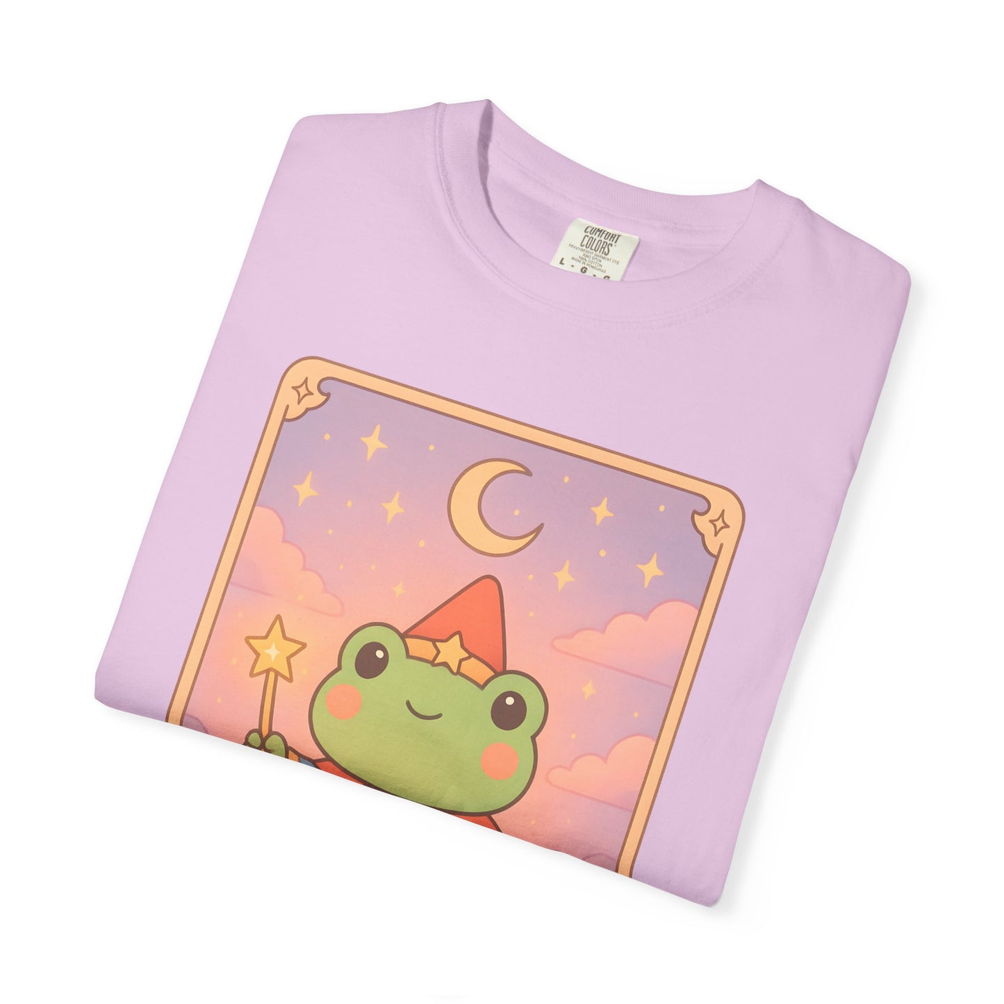 Unisex Garment-Dyed T-Shirt | Adorable Graphic T-shirt | Tarotoads! - “The Magician"