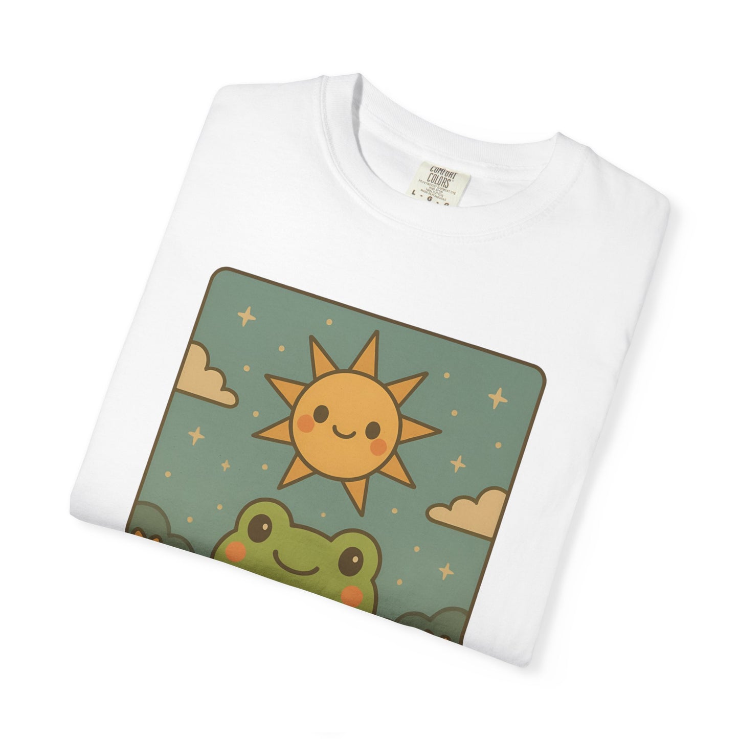 Cute Tarotoads "The Sun" Unisex T-Shirt | Great for Halloween, Warm And Cozy, Great Gift Idea, Astrology Apparel, Unique Tarot Graphic T-Shirt, Good For Cold Weather
