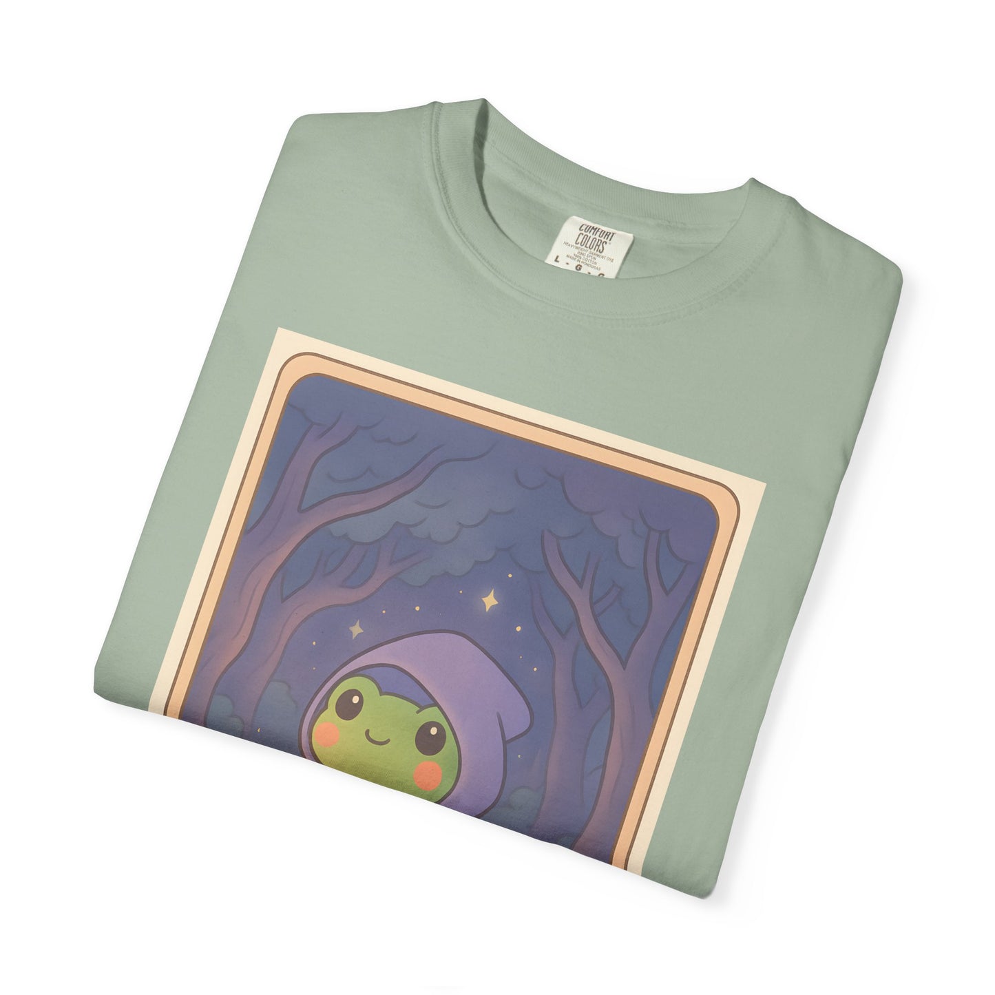Unisex Garment-Dyed T-Shirt | Adorable Graphic T-shirt | Tarotoads! - “The Hermit"