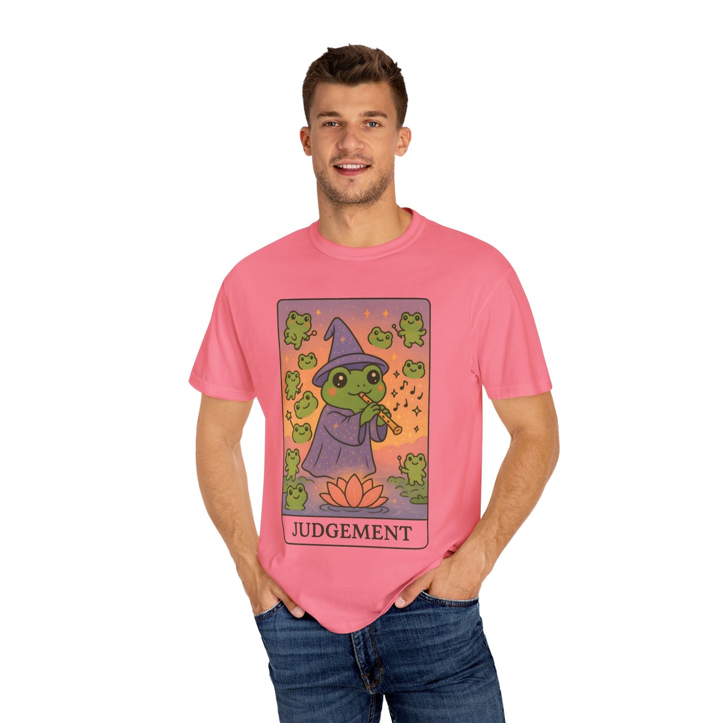 Cute Tarotoads "Judgement" Unisex T-Shirt | Great for Halloween, Warm And Cozy, Great Gift Idea, Astrology Apparel, Unique Tarot Graphic T-Shirt, Good For Cold Weather