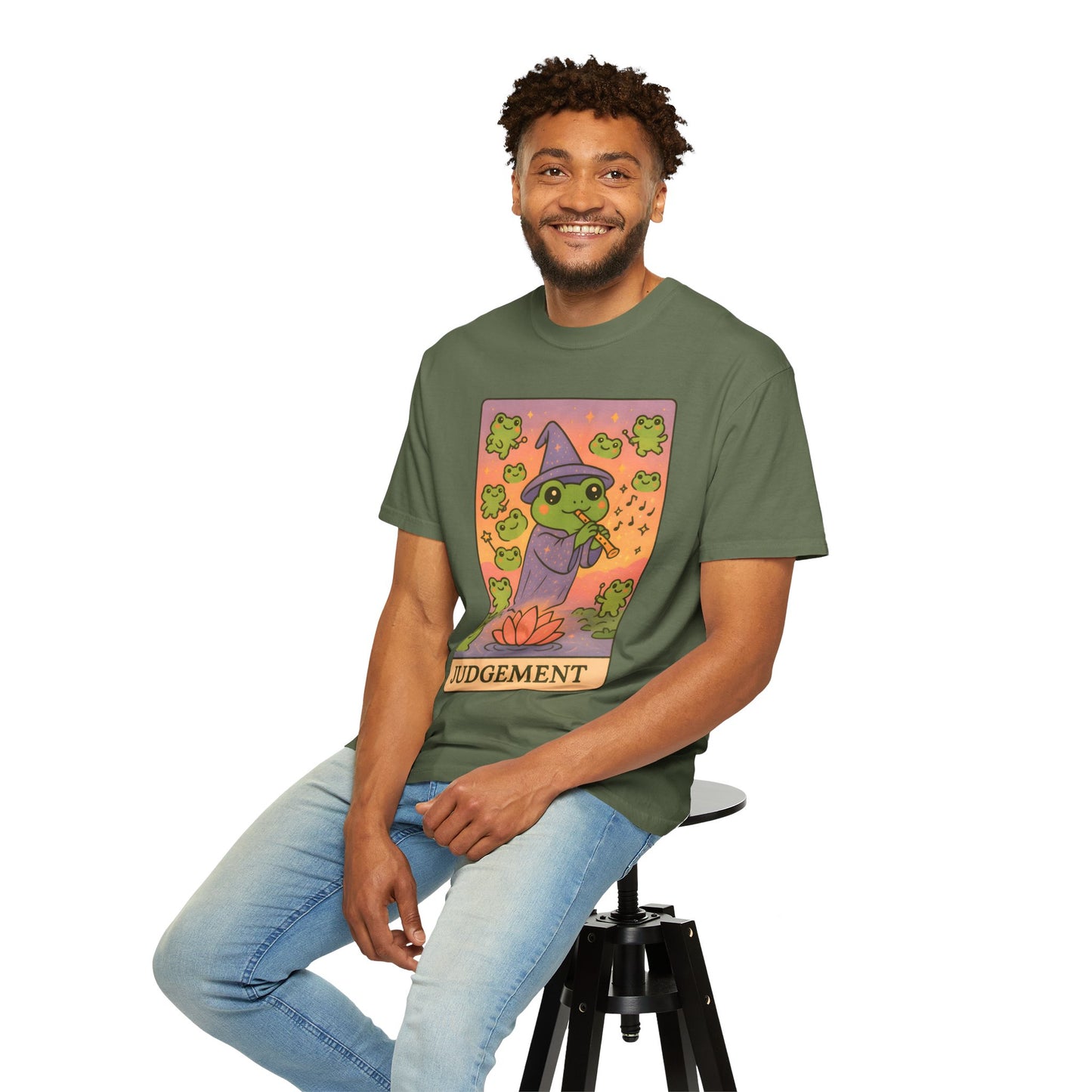 Cute Tarotoads "Judgement" Unisex T-Shirt | Great for Halloween, Warm And Cozy, Great Gift Idea, Astrology Apparel, Unique Tarot Graphic T-Shirt, Good For Cold Weather