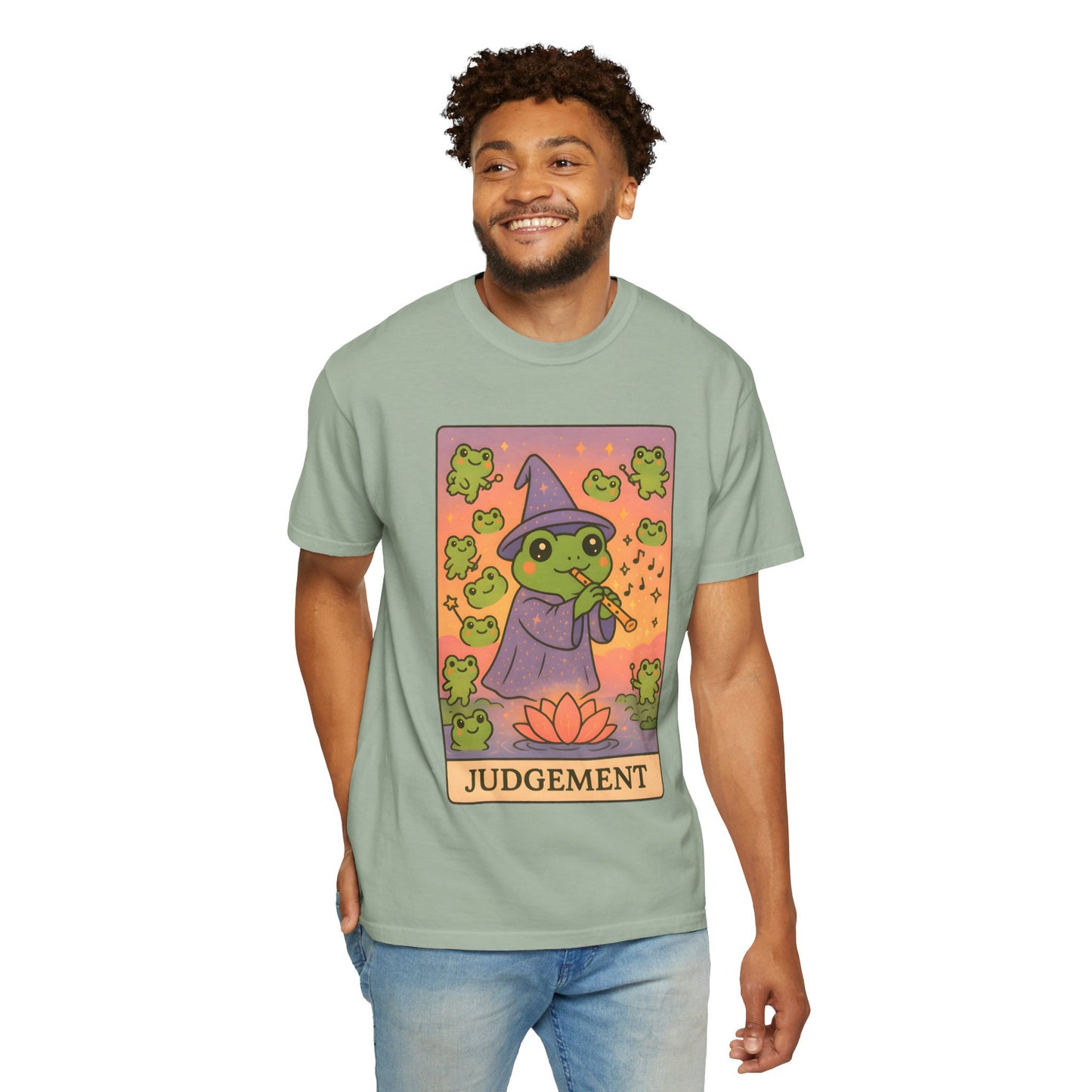 Cute Tarotoads "Judgement" Unisex T-Shirt | Great for Halloween, Warm And Cozy, Great Gift Idea, Astrology Apparel, Unique Tarot Graphic T-Shirt, Good For Cold Weather