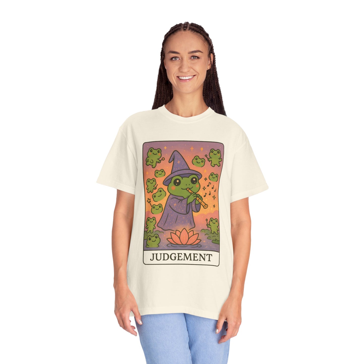 Cute Tarotoads "Judgement" Unisex T-Shirt | Great for Halloween, Warm And Cozy, Great Gift Idea, Astrology Apparel, Unique Tarot Graphic T-Shirt, Good For Cold Weather