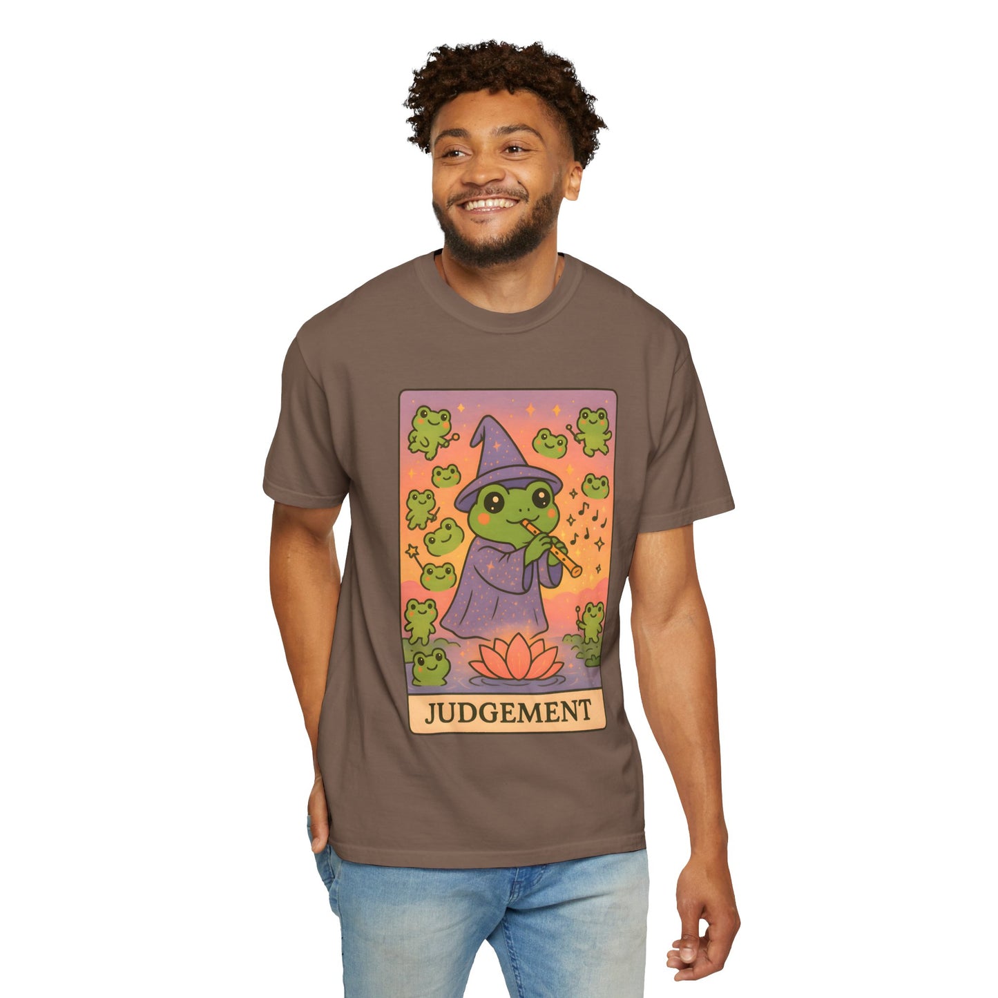 Cute Tarotoads "Judgement" Unisex T-Shirt | Great for Halloween, Warm And Cozy, Great Gift Idea, Astrology Apparel, Unique Tarot Graphic T-Shirt, Good For Cold Weather