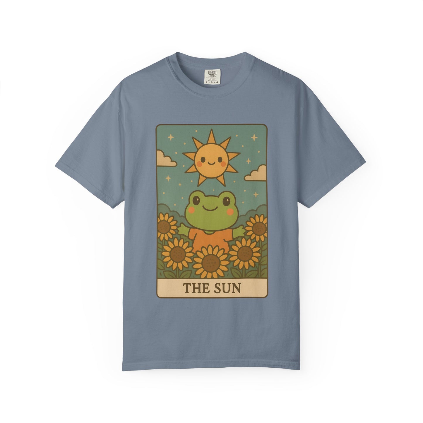 Cute Tarotoads "The Sun" Unisex T-Shirt | Great for Halloween, Warm And Cozy, Great Gift Idea, Astrology Apparel, Unique Tarot Graphic T-Shirt, Good For Cold Weather
