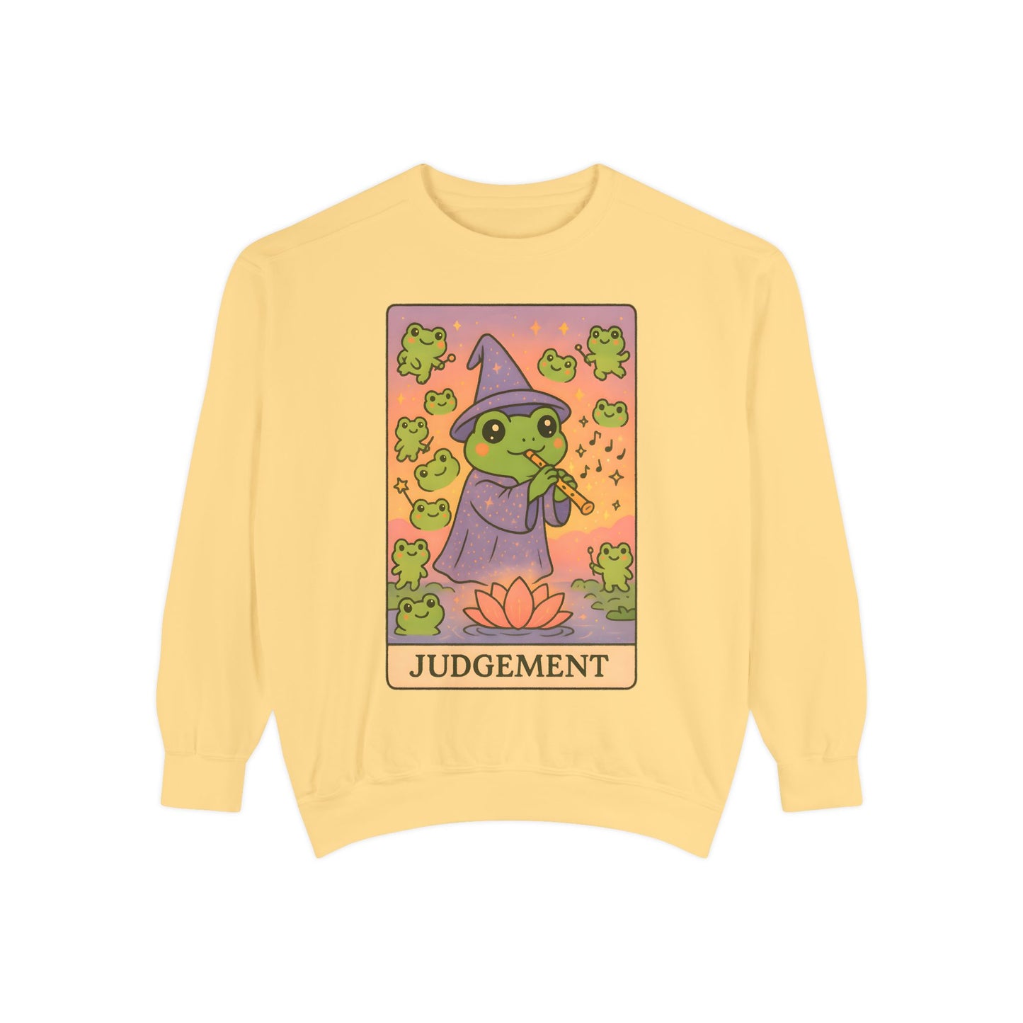 Cozy Tarotoads "Judgement" Unisex Sweatshirt | Astrology Apparel, Perfect for Casual Wear, Gift for Friends Family, Great For Frog and Tarot Lovers, Unisex Apparel