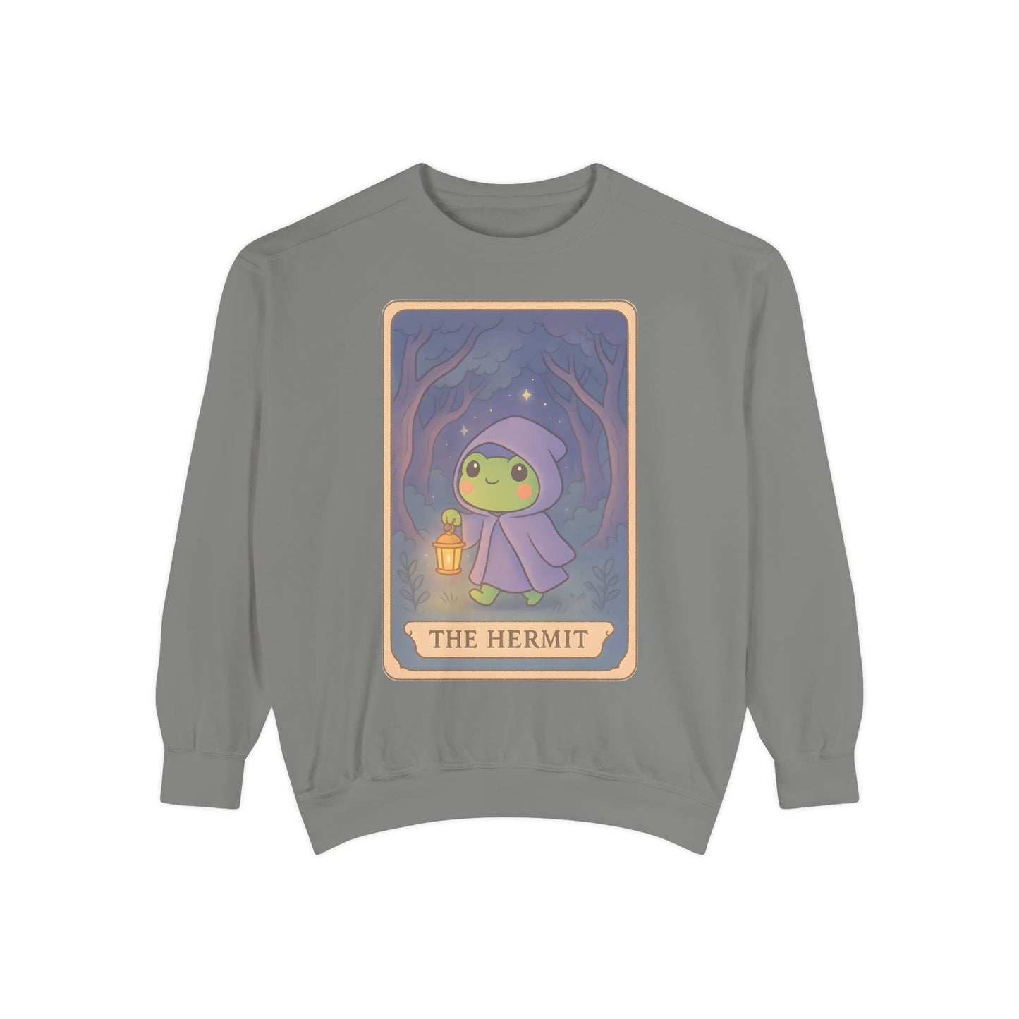 Cozy Tarotoads "The Hermit" Unisex Sweatshirt | Gift for Tarot Lovers, Astrology Apparel, Casual Everyday Wear