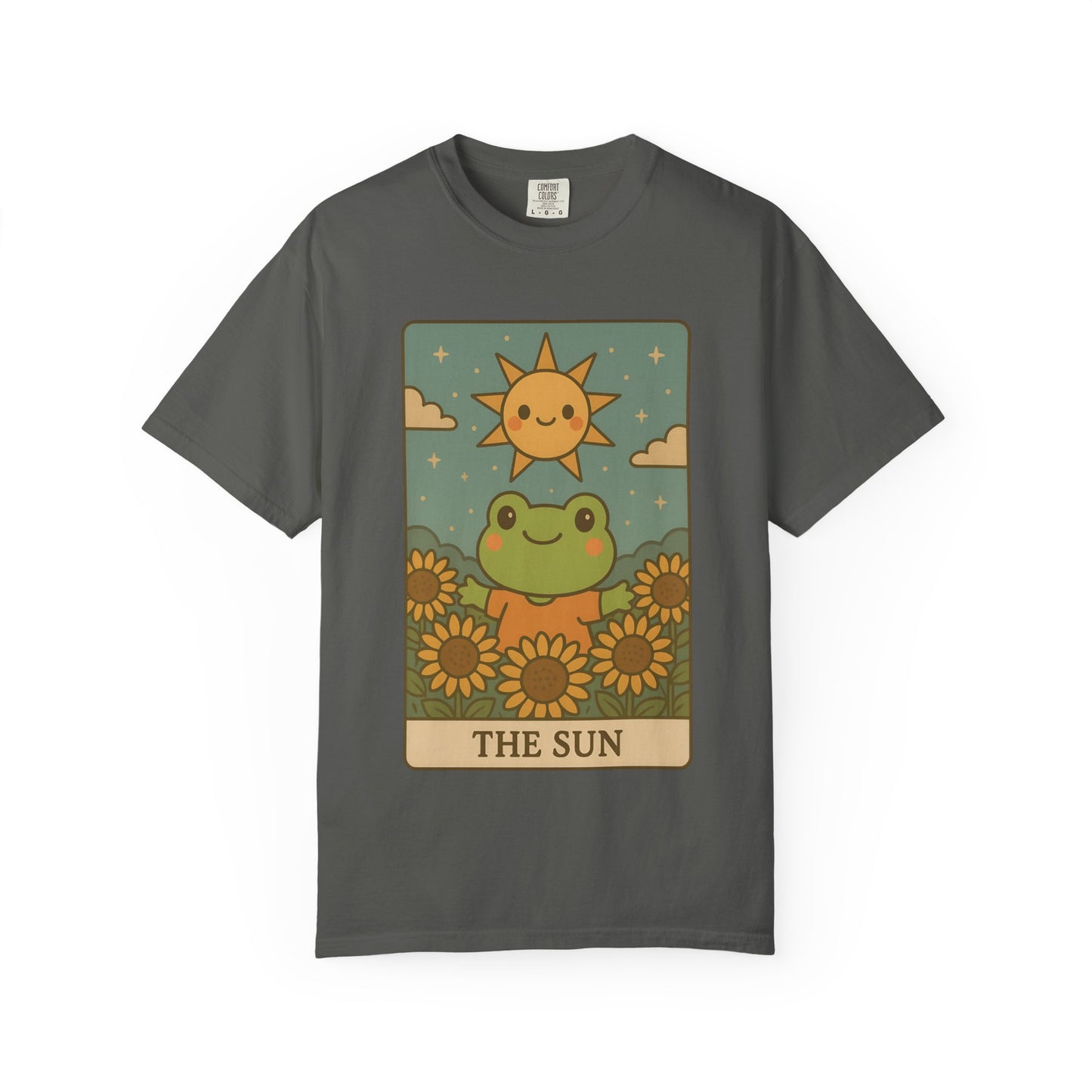 Cute Tarotoads "The Sun" Unisex T-Shirt | Great for Halloween, Warm And Cozy, Great Gift Idea, Astrology Apparel, Unique Tarot Graphic T-Shirt, Good For Cold Weather