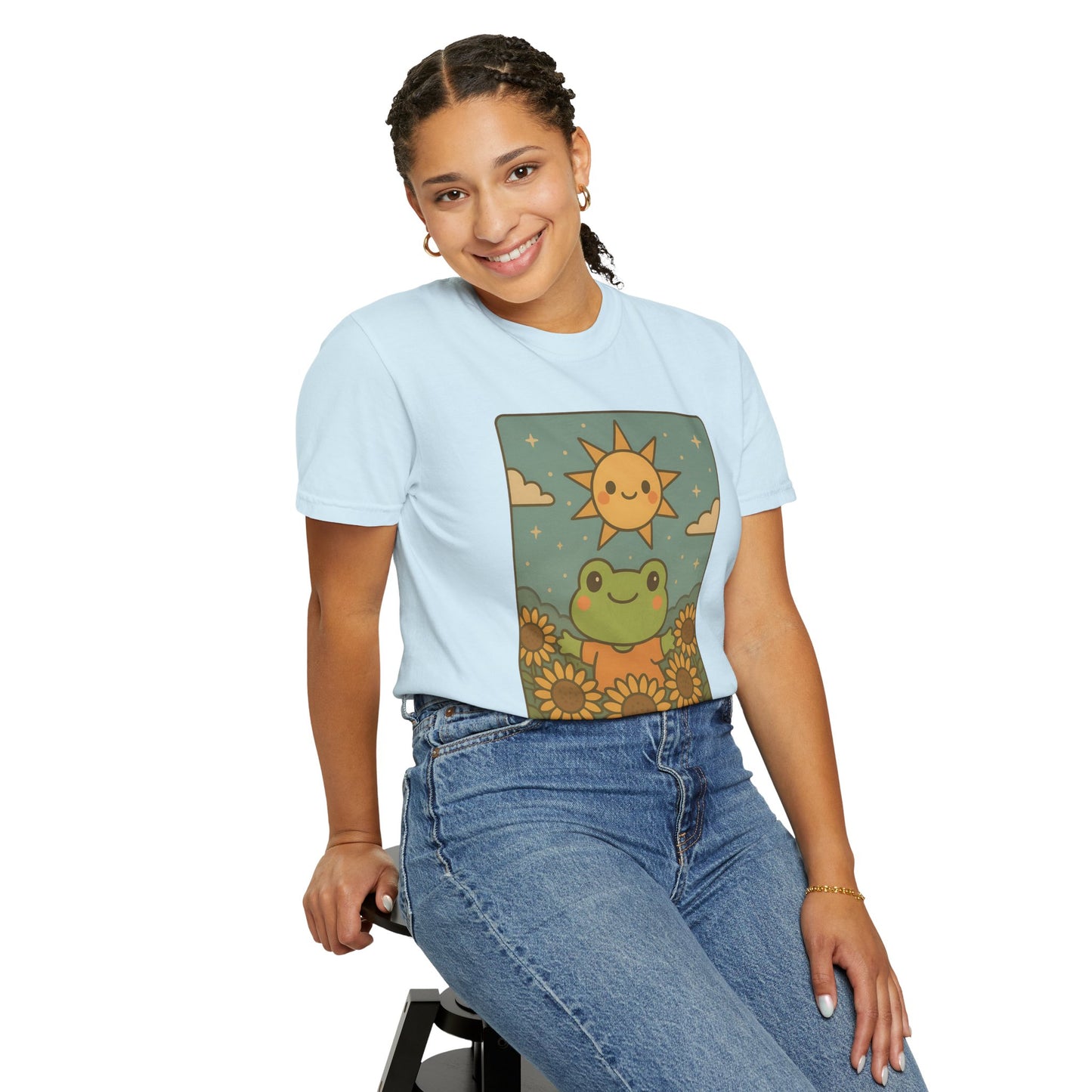 Cute Tarotoads "The Sun" Unisex T-Shirt | Great for Halloween, Warm And Cozy, Great Gift Idea, Astrology Apparel, Unique Tarot Graphic T-Shirt, Good For Cold Weather
