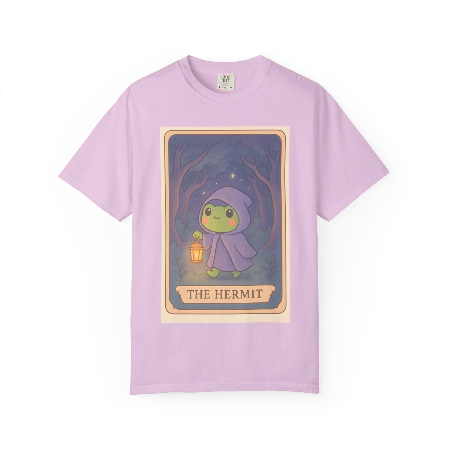 Unisex Garment-Dyed T-Shirt | Adorable Graphic T-shirt | Tarotoads! - “The Hermit"