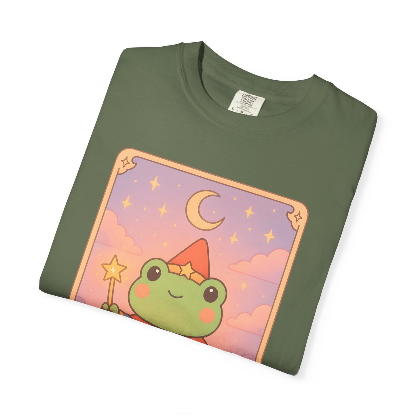 Unisex Garment-Dyed T-Shirt | Adorable Graphic T-shirt | Tarotoads! - “The Magician"