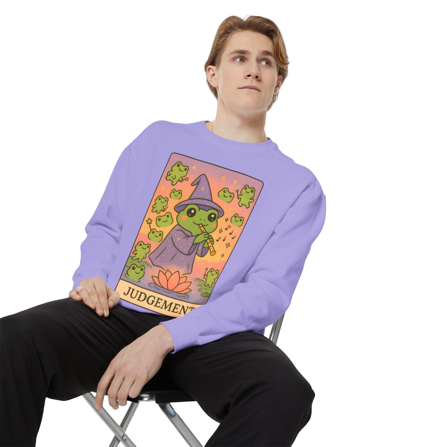 Cozy Tarotoads "Judgement" Unisex Sweatshirt | Astrology Apparel, Perfect for Casual Wear, Gift for Friends Family, Great For Frog and Tarot Lovers, Unisex Apparel