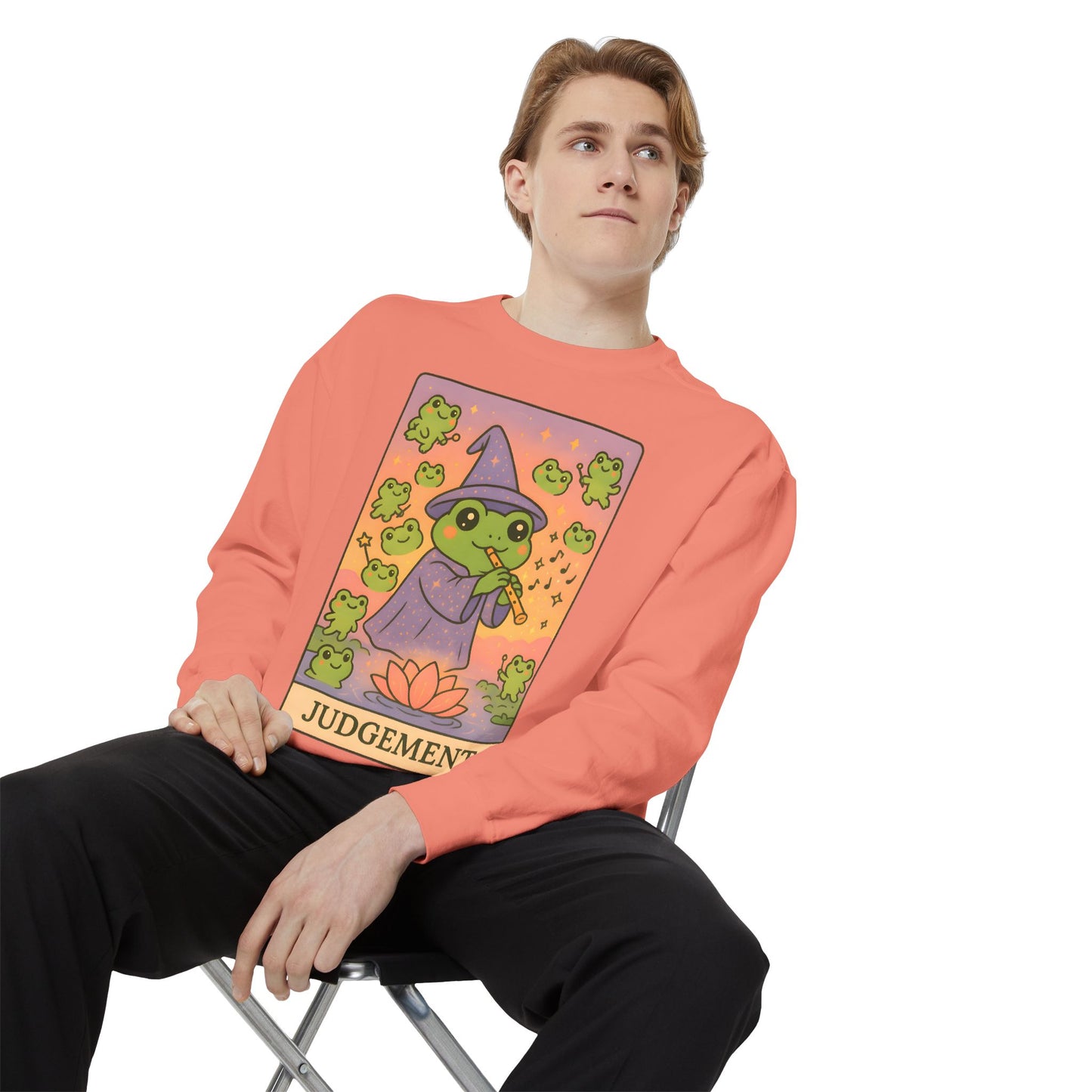 Cozy Tarotoads "Judgement" Unisex Sweatshirt | Astrology Apparel, Perfect for Casual Wear, Gift for Friends Family, Great For Frog and Tarot Lovers, Unisex Apparel