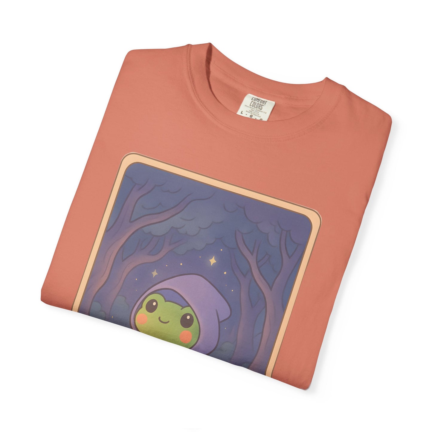 Cute Tarotoads "The Hermit" Unisex T-Shirt | Great for Halloween, Warm And Cozy, Great Gift Idea, Astrology Apparel, Unique Tarot Graphic T-Shirt, Good For Cold Weather